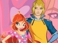 leikur Winx Love: Round Puzzle - Happy Valentine`s Day