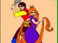 leikur Coloring: Flynn and Rapunzel