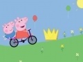 leikur Peppa Pig on bike