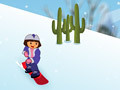 leikur Dora Snow skates
