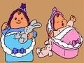 leikur Online coloring baby twins