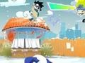 leikur Naruto playing snowballs