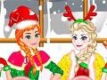 leikur Elsa And Anna Christmas Day