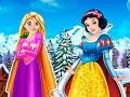 leikur Rapunzel And Snow White Winter Dress Up