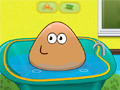 leikur Pou Baby Bathing