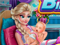 leikur Frozen Elsa Birth Caring