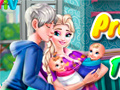 leikur Pregnant Elsa Twins Birth