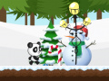 leikur Christmas Panda Run