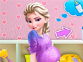 leikur Elsa Baby Birth Caring