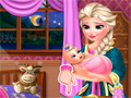leikur Elsa Baby Caring