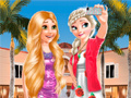 leikur Frozen And Rapunzel Fashion Selfie