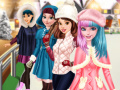 leikur Princesses Go Ice Skating