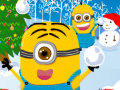 leikur Minions Christmas Snowball Wars