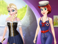 leikur Ariel And Elsa Career Dress Up