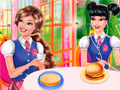 leikur Princesses Burger Cooking