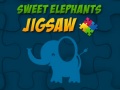 leikur Sweet Elephants Jigsaw