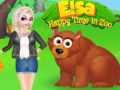 leikur Elsa Happy Time In Zoo