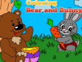 leikur Coloring Bear and Bunny