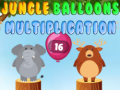 leikur Jungle balloons multiplication