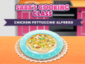 leikur Sara's Cooking Class: Chicken Fettuccine Alfredo