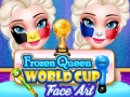 leikur Frozen Queen World Cup Face Art