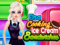 leikur Elsa Cooking Ice Cream Sandwiches