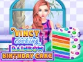leikur Vincy Cooking Rainbow Birthday Cake
