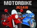 leikur Cartoon Motorbike Jigsaw