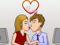 leikur Secret Office Kissing