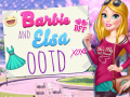leikur Barbie and Elsa OOTD