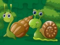 leikur Cute Snails Jigsaw