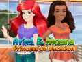 leikur Ariel and Moana Princess on Vacation