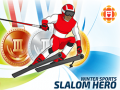leikur Winter Sports: Slalom Hero