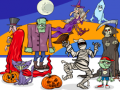 leikur Find 5 Differences Halloween