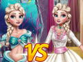 leikur Elsa Mermaid Vs Princess