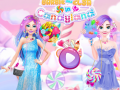 leikur Barbie and Elsa in Candyland