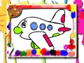 leikur Airplane Coloring Book