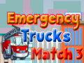 leikur Emergency Trucks Match 3