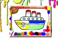 leikur Boats Coloring Book