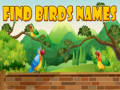 leikur Find Birds Names