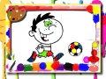 leikur Football Coloring Time
