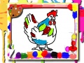 leikur Chicken Coloring Book