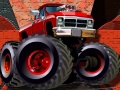 leikur Crazy Monster Trucks Puzzle