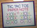 leikur Tic Tac Toe Paper Note 2