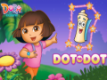 leikur Dora The explorer Dot to Dot