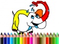 leikur Back To School: Elephant coloring
