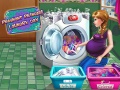 leikur Pregnant Princess Laundry Day