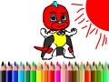 leikur Back To School: Mask Boy Coloring