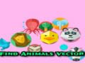 leikur Find Animals Vector