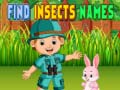 leikur Find Insects Names
